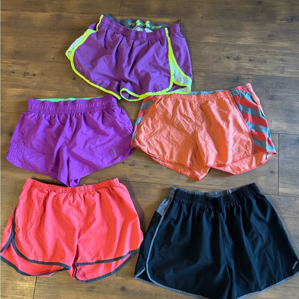 5 Women's Athletic Shorts mix brands